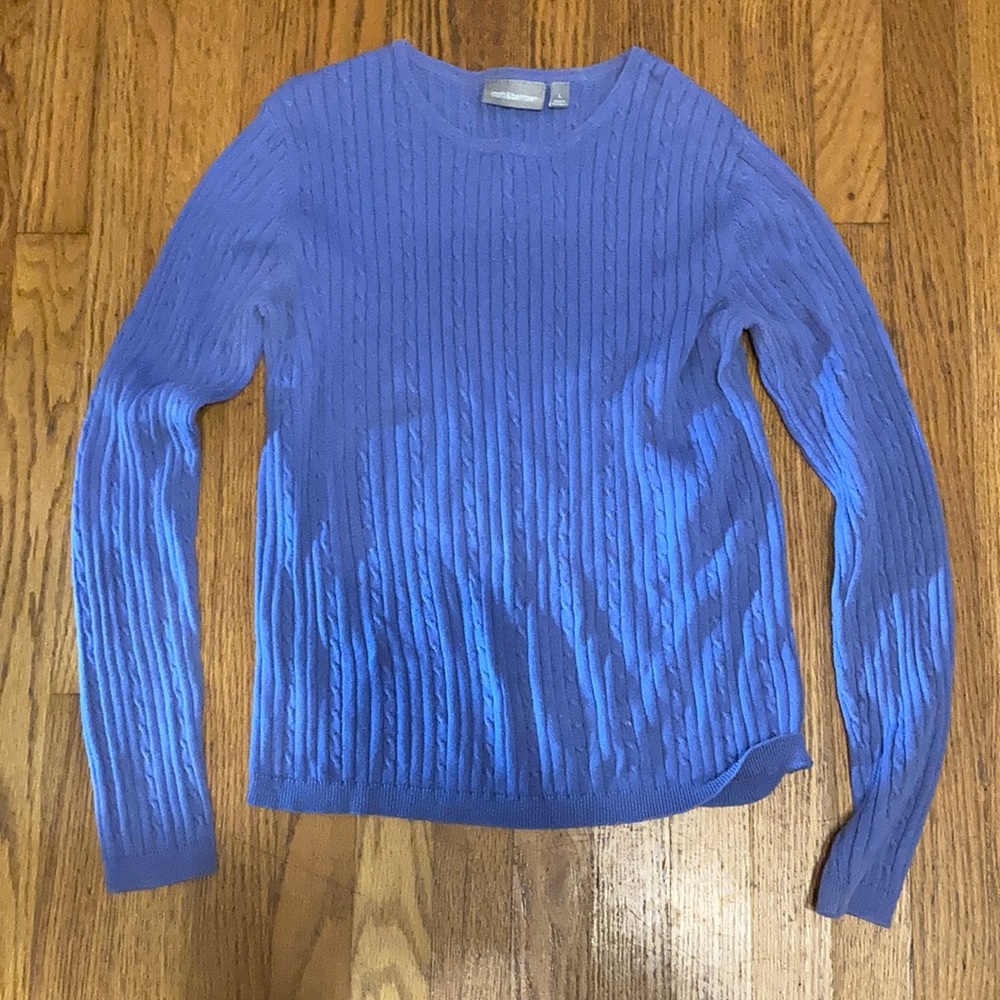 Size large Croft & Barrow periwinkle sweater